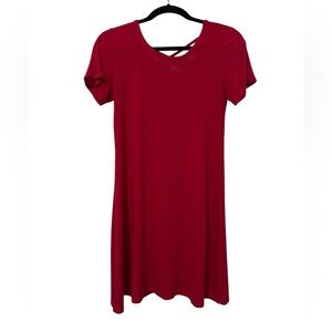 Olivia Rae Red T-Shirt Dress Short Sleeve (Size S)